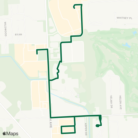 Blue Water Area Transit Route 8 map