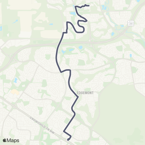 Calgary Transit Dalhousie Station / Sage Hill map