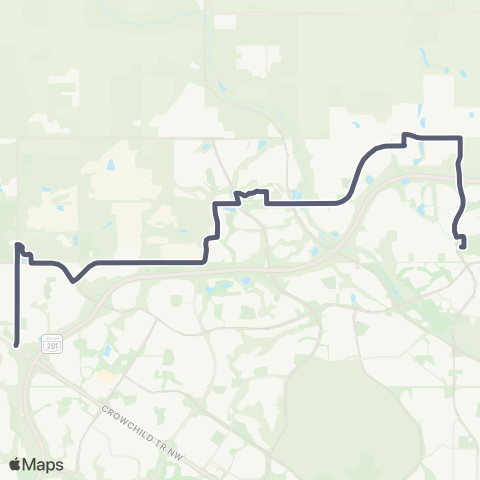 Calgary Transit Tuscany / North Pointe map