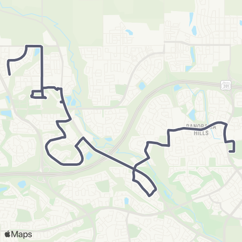 Calgary Transit Sage Hill / North Pointe Terminal map