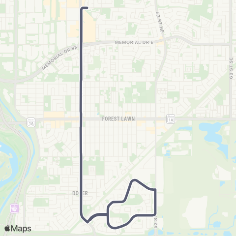 Calgary Transit Erin Woods / 36 St SE map