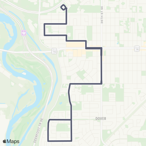 Calgary Transit West Dover / Forest Lawn map