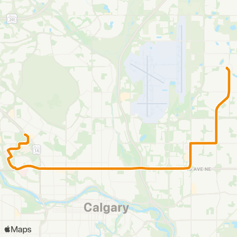 Calgary Transit MAX Orange | 303 map