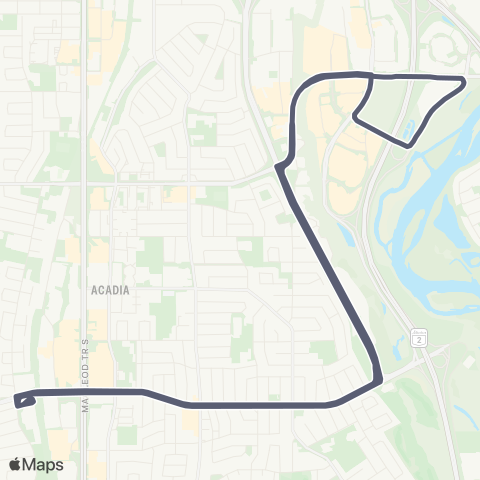 Calgary Transit Southland / Deerfoot Meadows map