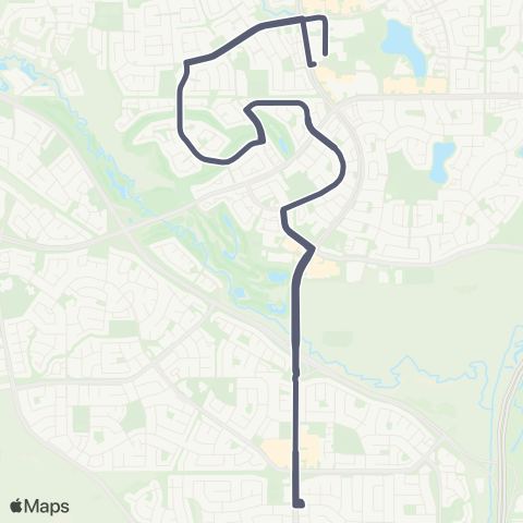 Calgary Transit Panorama / Country Hills map