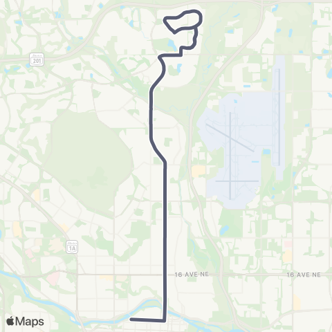 Calgary Transit Coventry Hills Express map