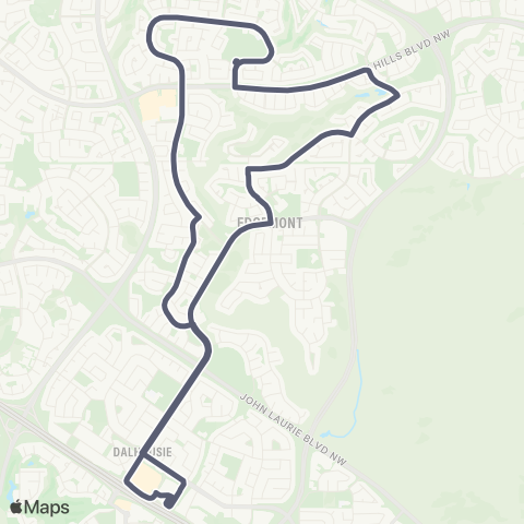 Calgary Transit Hamptons map