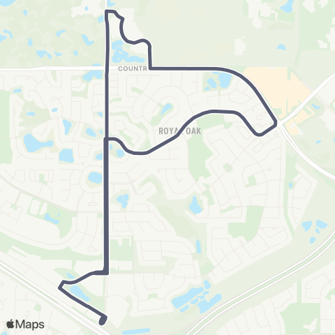 Calgary Transit Royal Oak map