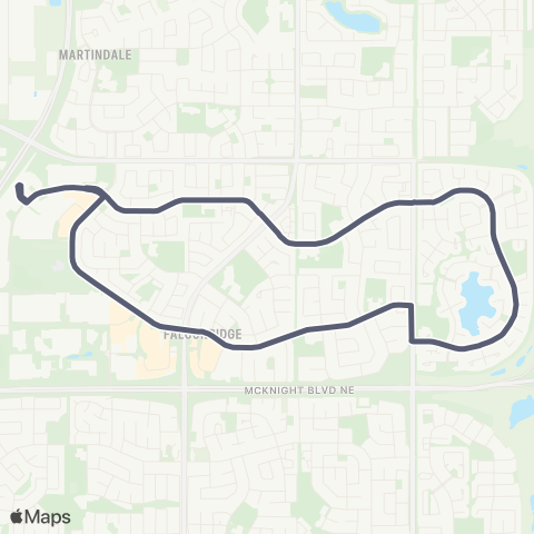 Calgary Transit Castleridge map