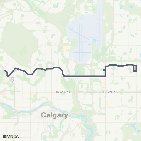 Calgary Transit Brentwood Station / Temple map