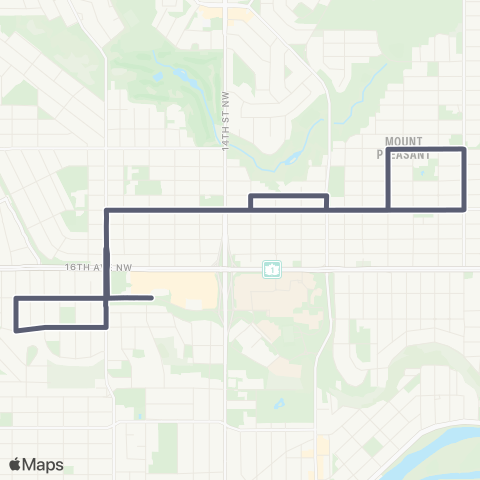 Calgary Transit North Hill map