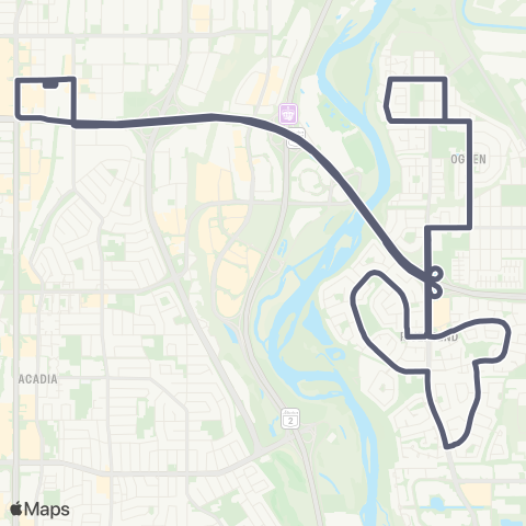 Calgary Transit Lynnwood map