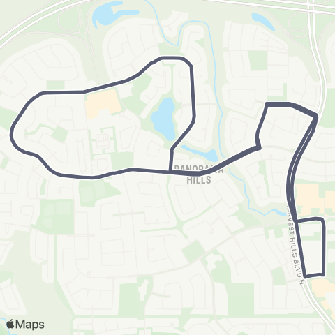 Calgary Transit Panatella map