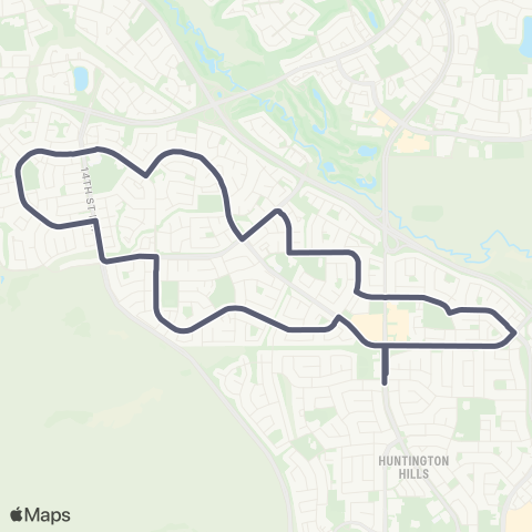 Calgary Transit Beddington map