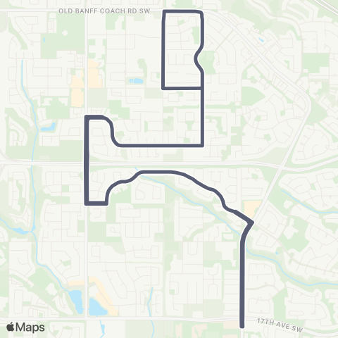 Calgary Transit West Springs / Discovery Ridge map