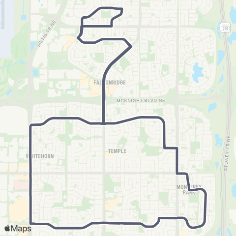 Calgary Transit Dashmesh Centre map