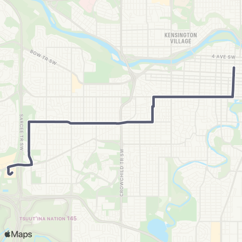 Calgary Transit Killarney / 26 Av SW map