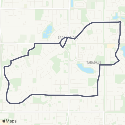 Calgary Transit Martindale map