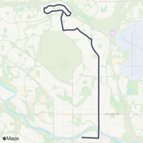 Calgary Transit Hidden Valley Express map