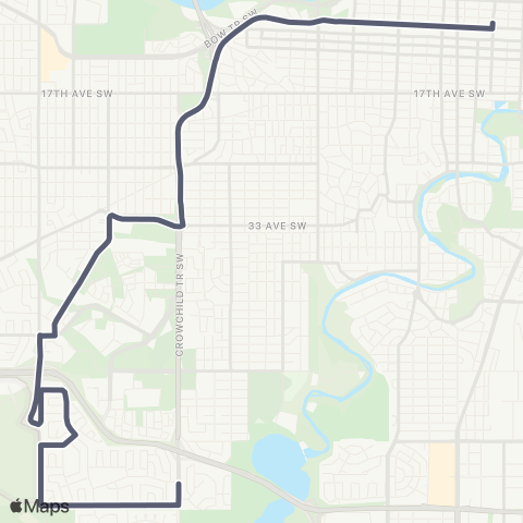 Calgary Transit Lakeview map