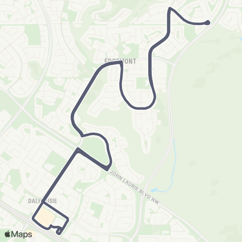 Calgary Transit Edgemont map