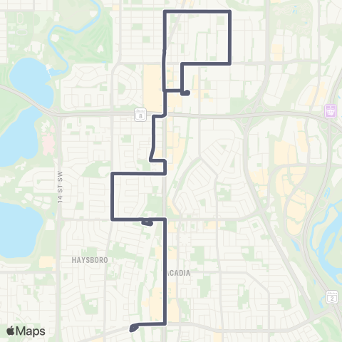 Calgary Transit Macleod Tr S map