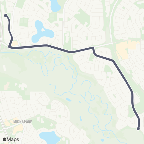 Calgary Transit Parkland map