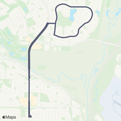 Calgary Transit Harvest Hills map