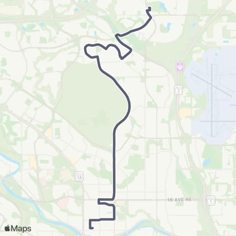 Calgary Transit Lions Park / North Pointe map