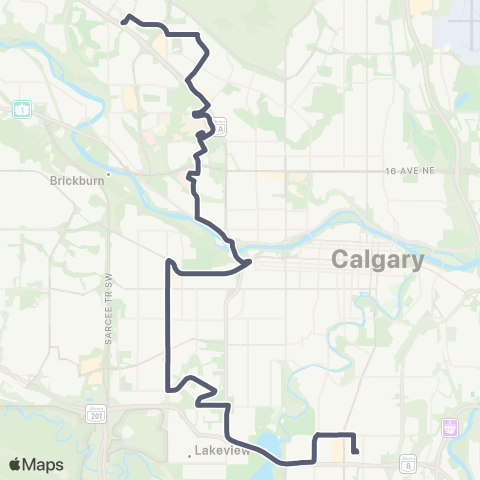 Calgary Transit Dalhousie Station / Chinook Station map