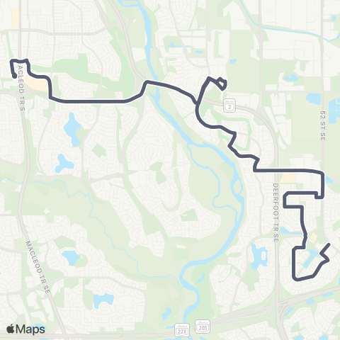 Calgary Transit McKenzie Towne map