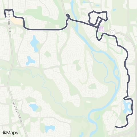 Calgary Transit McKenzie map