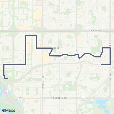 Calgary Transit Maryvale / Franklin Industrial map