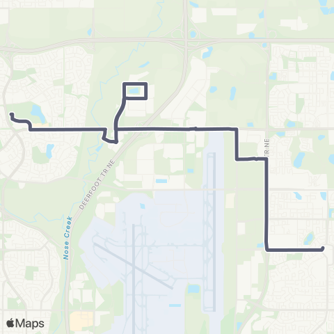 Calgary Transit West Stoney Industrial map