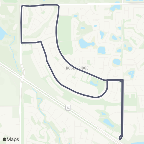 Calgary Transit Rocky Ridge map