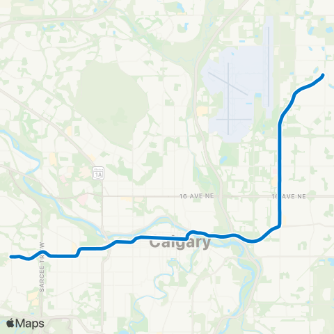 Calgary Transit Saddletowne / 69 Street map