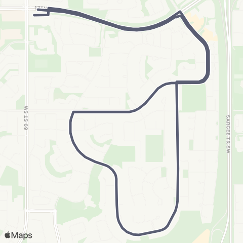 Calgary Transit Strathcona / Signal Hill map