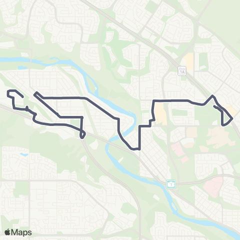 Calgary Transit Brentwood Station / Greenwood map