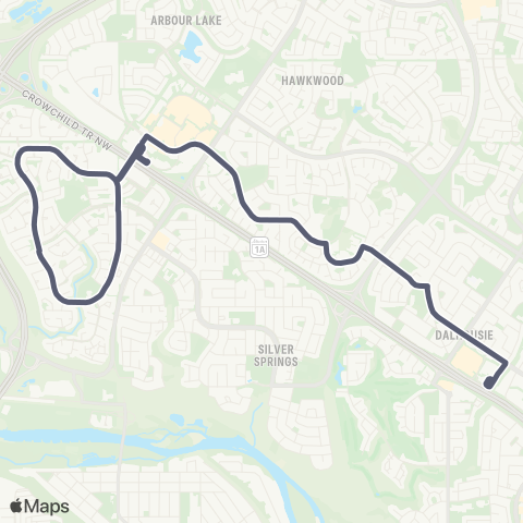 Calgary Transit South Ranchlands / Scenic Acres map