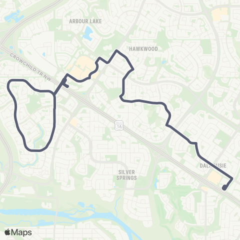 Calgary Transit North Ranchlands / Scenic Acres map