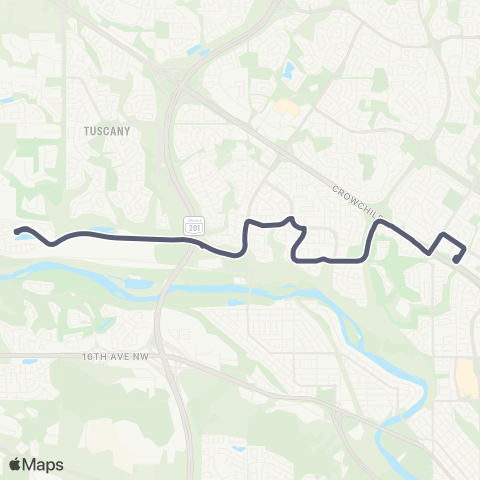 Calgary Transit Rockland Park map