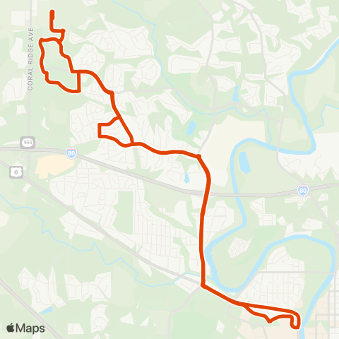 CAMBUS Research Park map