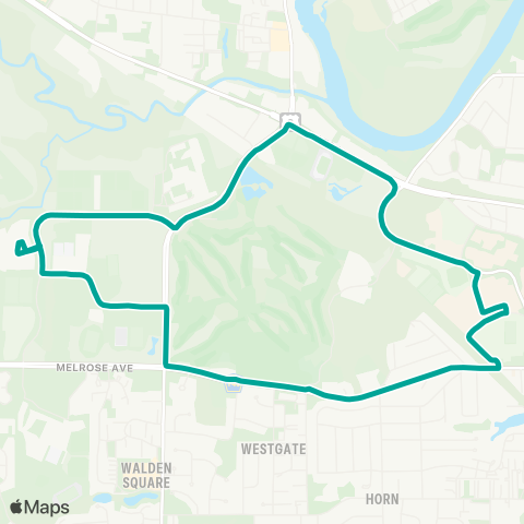 CAMBUS Hawk Lot-Hospital map