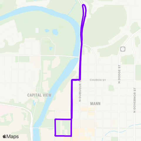 CAMBUS East Dorm map