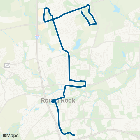 CapMetro Round Rock Techridge map