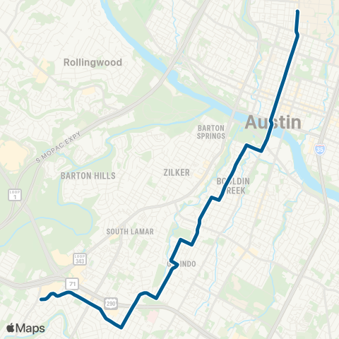 CapMetro South 5th Flyer map