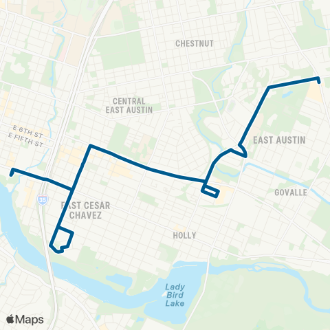 CapMetro Eastview map