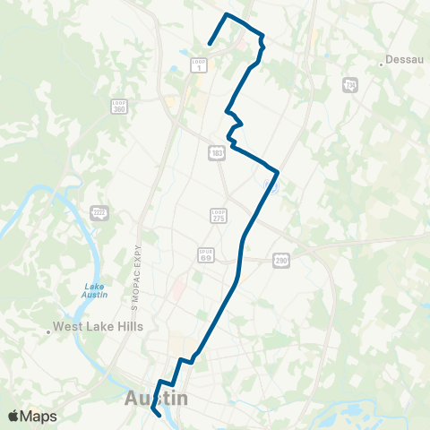 CapMetro Metric Flyer map