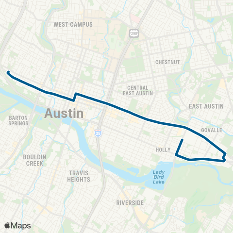 CapMetro 7th Street map