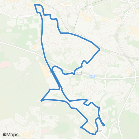 Carris Metropolitana Reboleira (Estação) | Circular via Alfragide (Zona Industrial E Centro Comercial) map